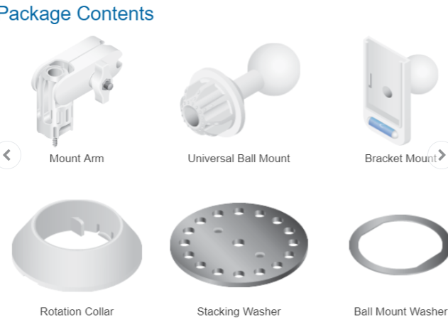 UBIQUITI Quick-Mount TOOLLESS QUICK MOUNT FOR CPE