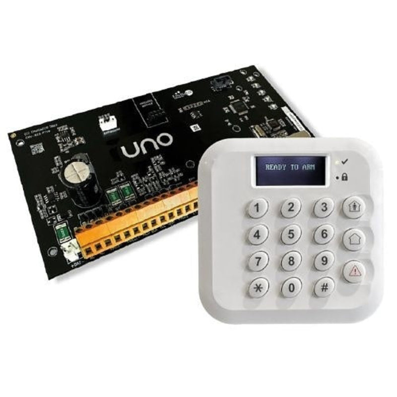 Connect2Go UNO-5500RF-WHT-KIT-CG UNO Starter Kit with UNO Alarm Panel and UNO5500 Keypad